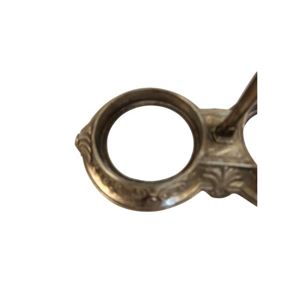 Victorian Style Silverplate Condiment Stand Dual Holder, Ornate Shell Scroll Bar - Picture 12 of 14